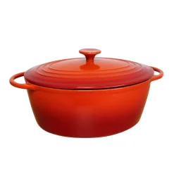 COCOTTE OVALE EN FONTE EMAILLEE 7L