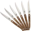 COFFRET 6 COUTEAUX STEAK MANCHE ACACIA