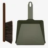COFFRET PELLE & BALAYETTE VERT OLIVE