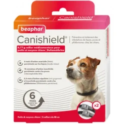 COLLIER CANISHIELD PT/MOYEN CHIEN X2