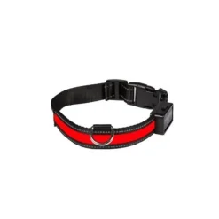 COLLIER LUMINEUX RECHARGEABLE ROUGE
