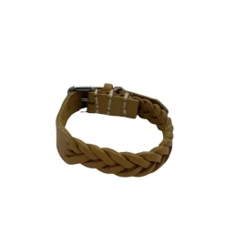 COLLIER TRESSE 60CM COGNAC