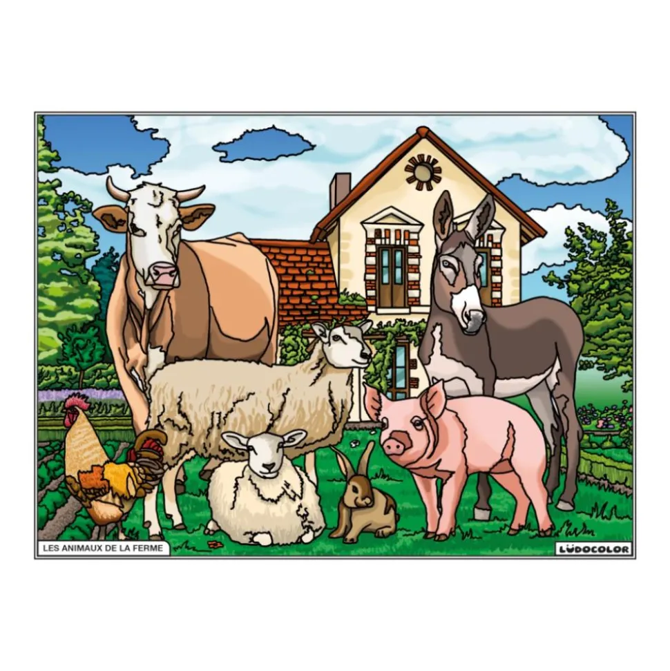 COLORIAGE ANIMAUX DE LA FERME