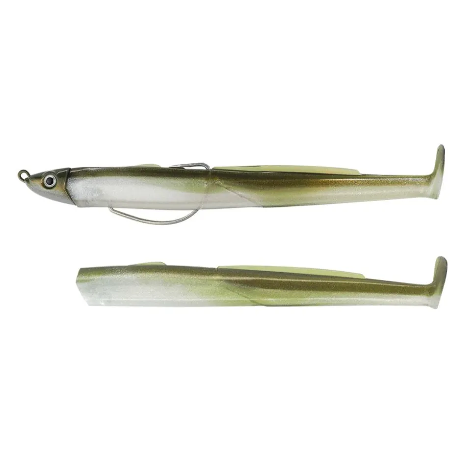 COMBO LEURRE SOUPLE BLACK EEL SHORE 4G