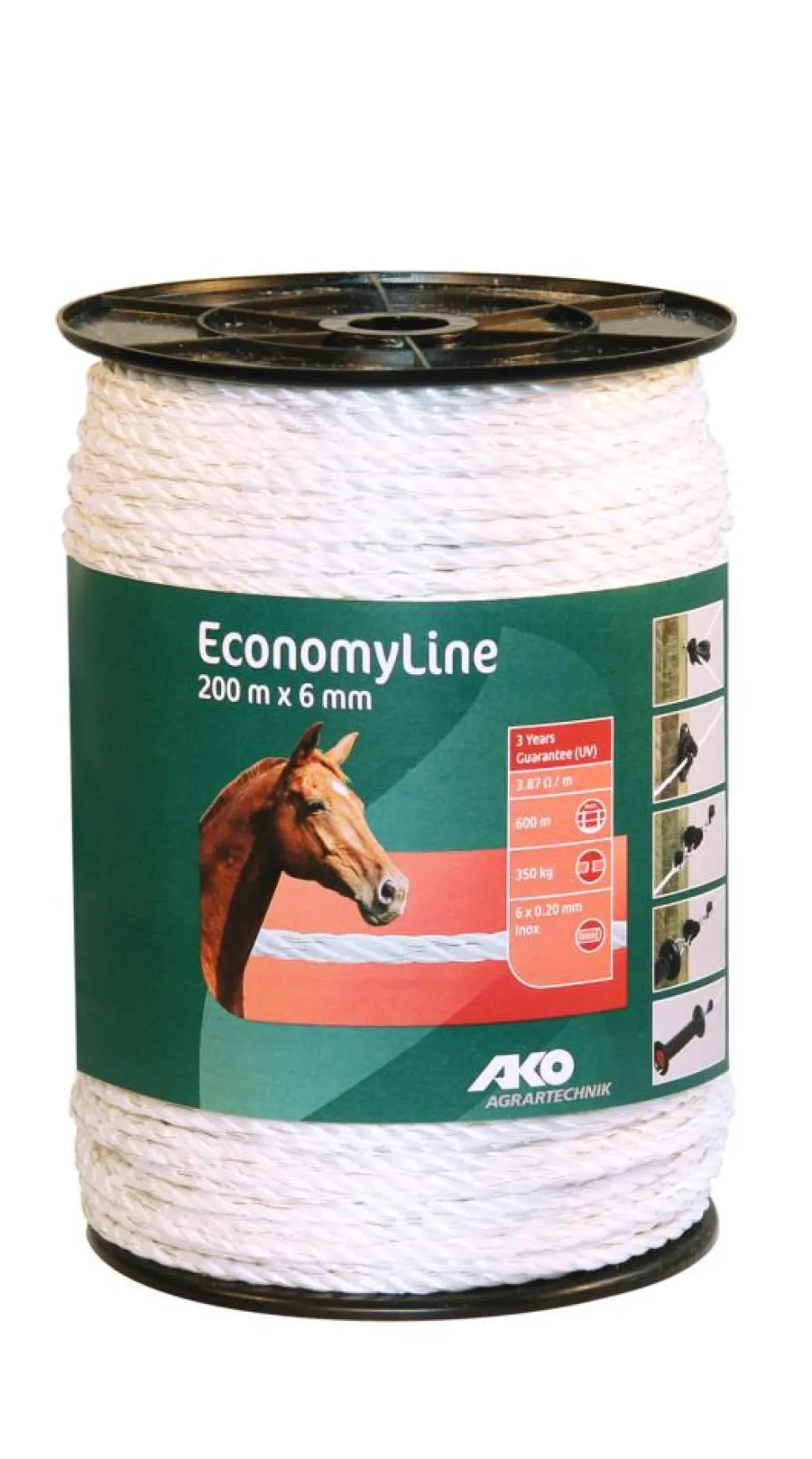CORDELETTE BLANCHE 6MM 200M