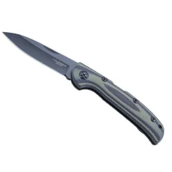 COUTEAU 11CM VERT NOIR AVC CLIP