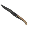 COUTEAU LAGUIOLE BOIS OLIVIER LAME NOIRE