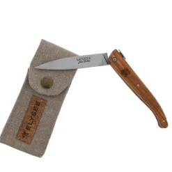 COUTEAU LE POCHE COLLECTION ELYSEE MANCHE BOIS D'OLIVIER COFFRET