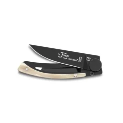 COUTEAU LE THIERS CORNE CLAIRE LAME NOIRE