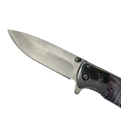 COUTEAU PLIANT MANCHE CERF + ETUI