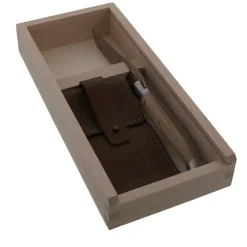 COUTEAU PREMIUM MANCHE EN BOIS DE CHENECOFFRET