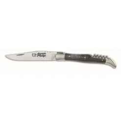 COUTEAU TIRE-BOUCHON LAGUIOLE CORNE 12CM