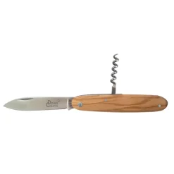 COUTEAU TIRE-BOUCHON NAVETTE BOIS D'OLIV