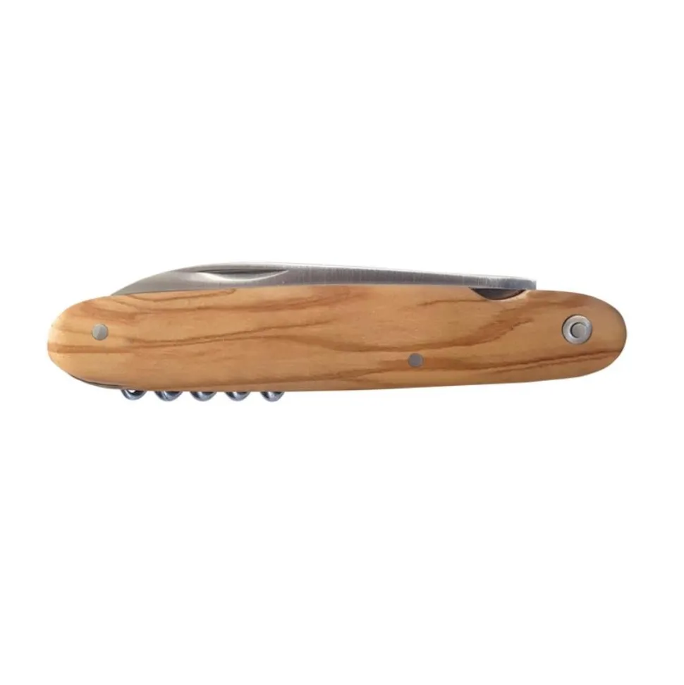COUTEAU TIRE-BOUCHON NAVETTE BOIS D'OLIV