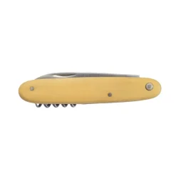COUTEAU TIRE-BOUCHON NAVETTE EN POINTE DE CORNE