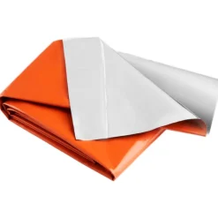 COUVERTURE DE SURVIE RÉUTILISABLE ORANGE OU KAKI
