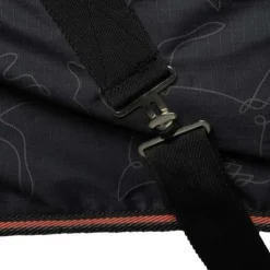 COUVERTURE IMPERMEABLE DOUBLE POLAIRE PONEY 0GR NOIR
