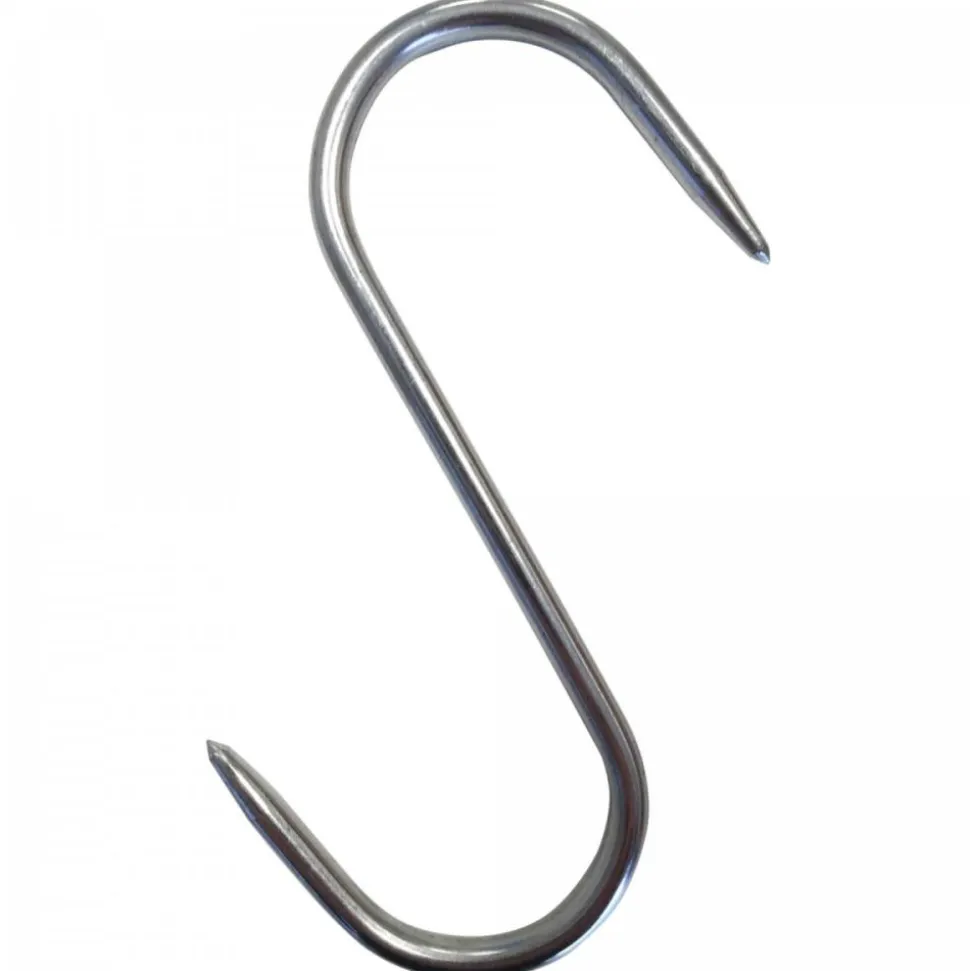 CROCHETS INOX X10 14CM DIAMETRE 5MM