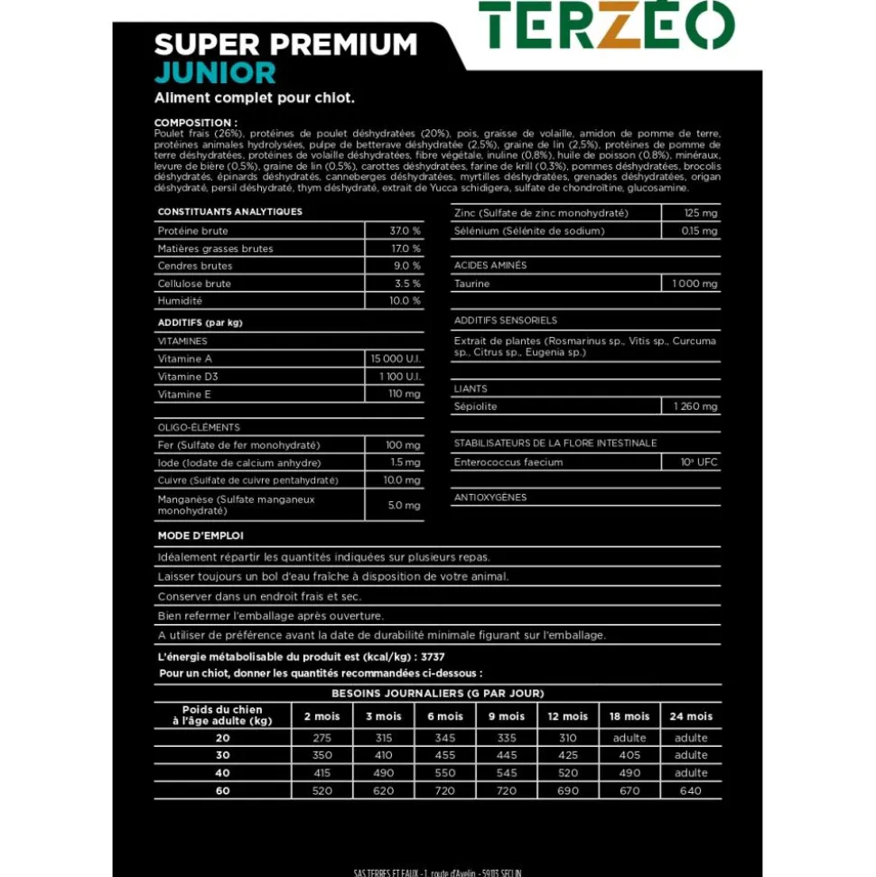 CROQUETTE SUPER PREMIUM JUNIOR 14KG