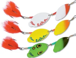 CUILLER TANDEM BROCHET ROUGE BLANC 18G