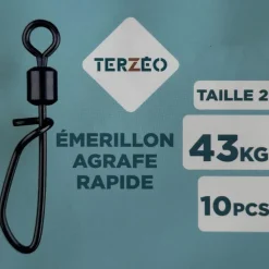 EMERILLONS A AGRAFE RAPIDE X10