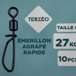 EMERILLONS A AGRAFE RAPIDE X10