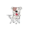 FAUTEUIL PLIANT ENFANT EN FORME DE CHIEN
