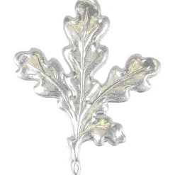 FEUILLES DE CHENE ARGENT PAR 4