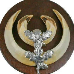 FEUILLES DE CHENE ARGENT PAR 4