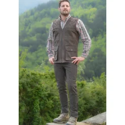 FUSEAU CHASSE CUIR MARRON