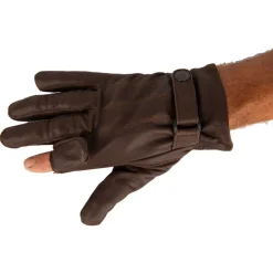 GANTS CUIR MARRON
