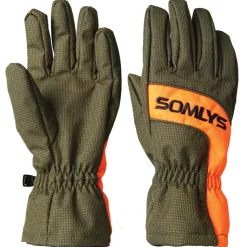 GANTS DE CHASSE LIGHT TRAQUE KAKI ORANGE