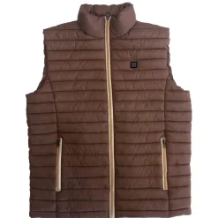 GILET CHAUFFANT MARRON