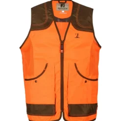 GILET DE CHASSE ENFANT SAVANE ORANGE