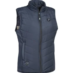 GILET DE CHASSE FEMME CHAUFFANT HYBRIDE BLEU