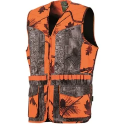 GILET FEMME CAMO ORANGE FOREST