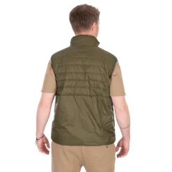 GILET MATELASSE SANS MANCHE OLIVE