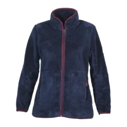 GILET POLAIRE FLUFFY FEMME MARINE