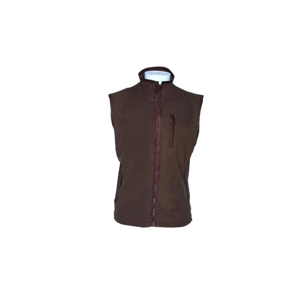 GILET POLAIRE HANS MARRON