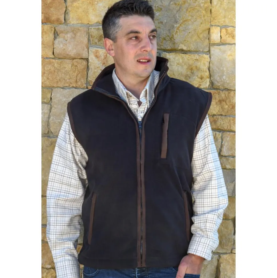 GILET POLAIRE HANS NOIR
