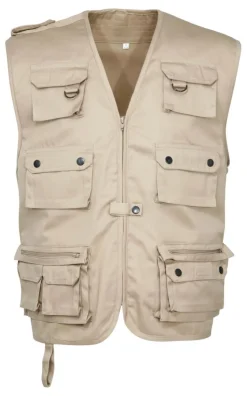 GILET REPORTER UNI BEIGE