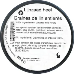 GRAINES DE LIN ENTIERES 0.225KG