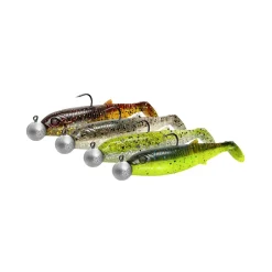KIT DE 5 LEURRES SOUPLES ARMES CANNIBAL SHAD 12.5CM