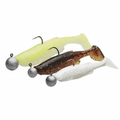 KIT DE 30 LEURRES SOUPLES FAT MINNOW T-TAIL 7.5CM, 9CM ET 10,5CM