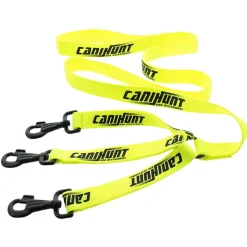 LAISSE TRIPLEUR HUNTER 1,2M JAUNE