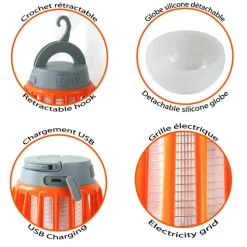 LANTERNE A LED ANTI INSECTES