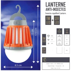 LANTERNE A LED ANTI INSECTES