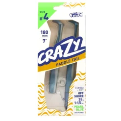 LEURRE SOUPLE COMBO CRAZY PADDLE TAIL 180 OFFHSORE 35G