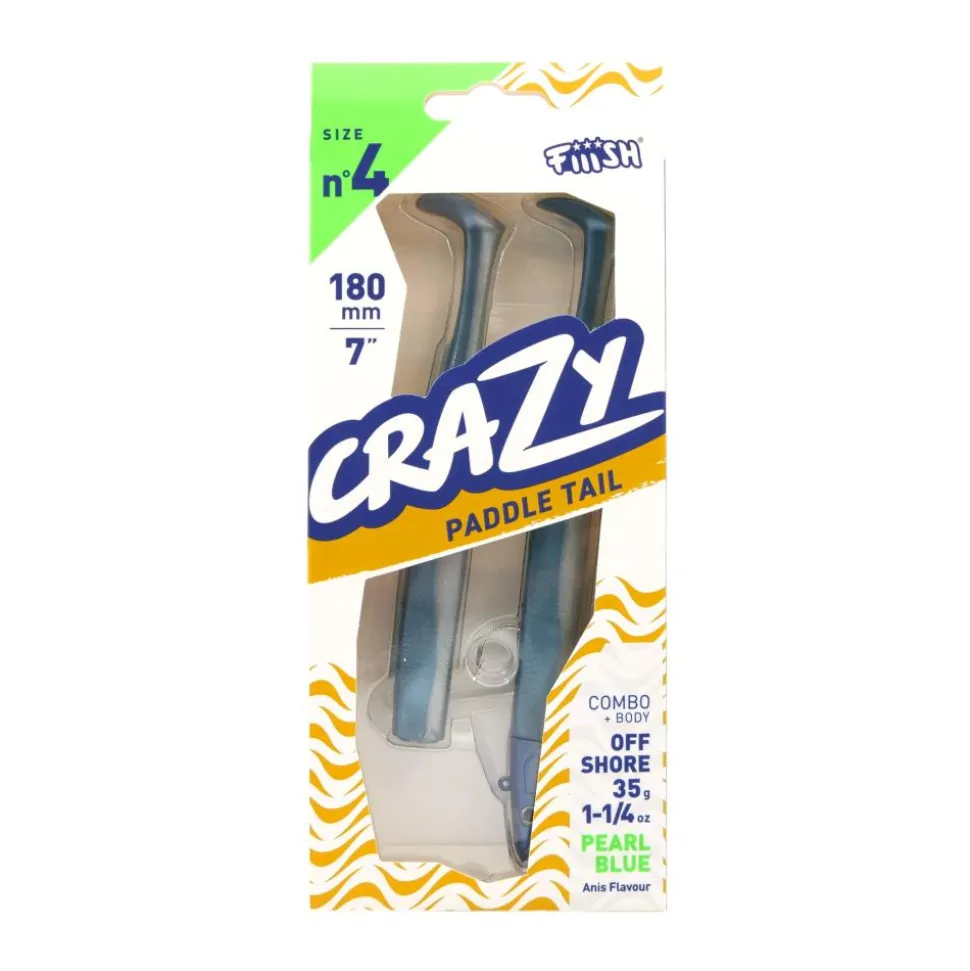 LEURRE SOUPLE COMBO CRAZY PADDLE TAIL 180 OFFHSORE 35G