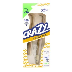 LEURRE SOUPLE CRAZY PADDLE TAIL 180 X-DEEP COMBO 55G